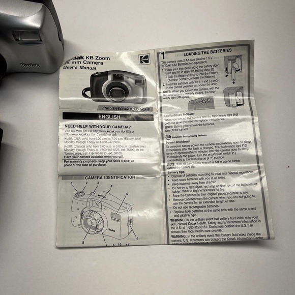 Kodak Black KB Zoom 35MM Aspheric Lens Point And Shoot Camera Not Tested case - Picture 2 of 6